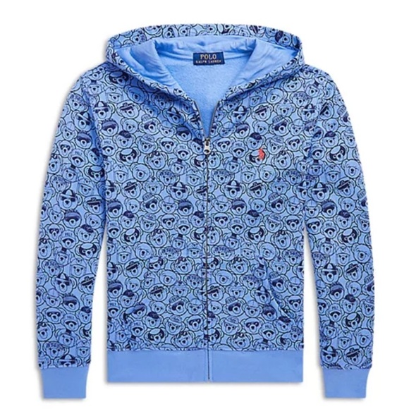Ralph Lauren Other - Polo Ralph Lauren Kids Bear Print Hoodie Size 6 - Pre-Owned Good Condition